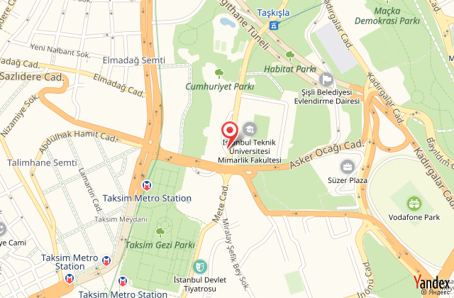 Grand hyatt istanbul harita, map