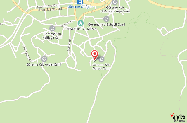 Gzide cave hotel harita, map