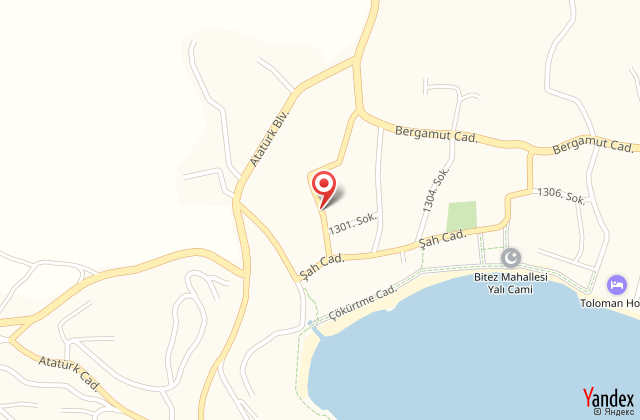 Hakan otel bitez harita, map