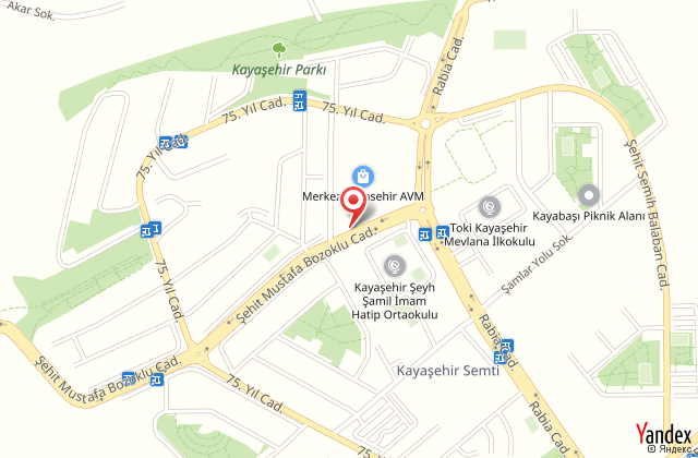 Hampton by hilton istanbul kayaehir harita, map