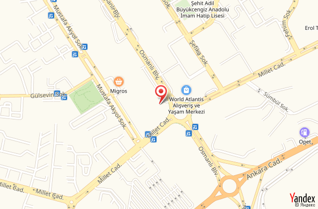 Hampton by hilton istanbul kurtkoy harita, map