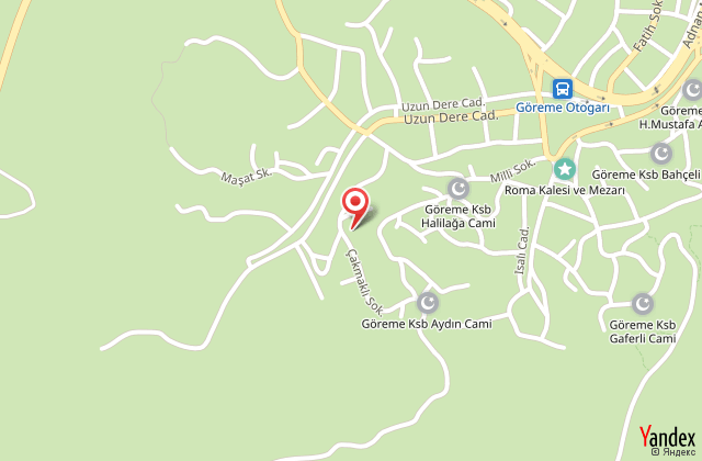 Harman cave hotel harita, map