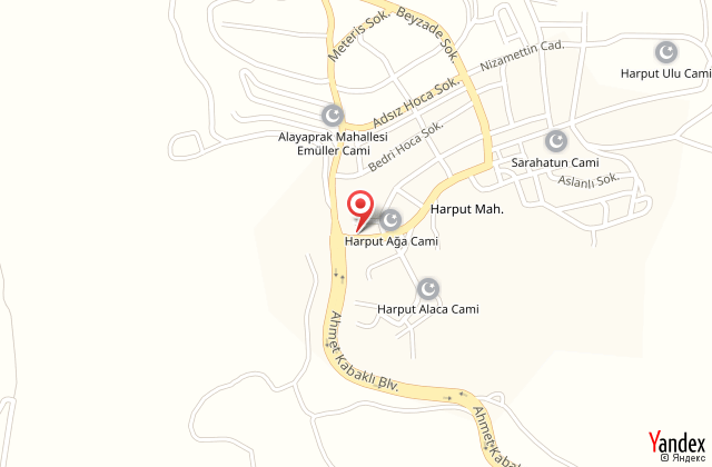 Harput butik hotel harita, map