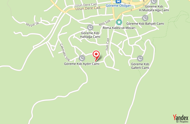 Hills cave hotel harita, map