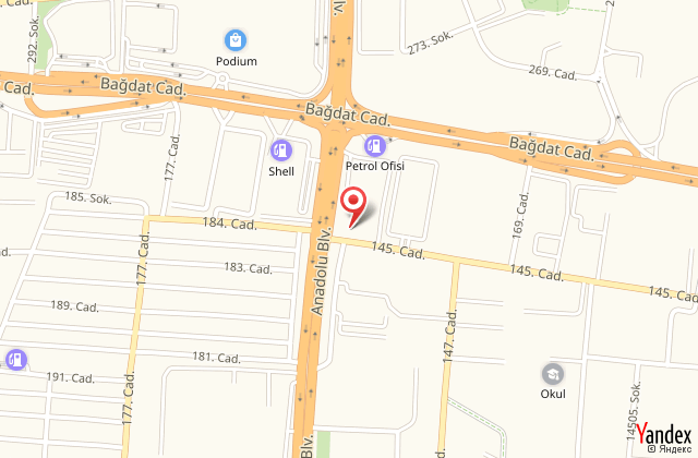 Hilton garden inn ankara gimat harita, map