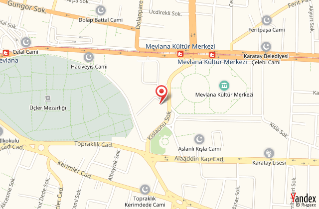 Hilton garden inn konya harita, map