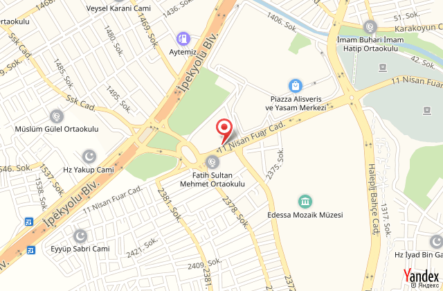 Hilton garden inn anlurfa harita, map
