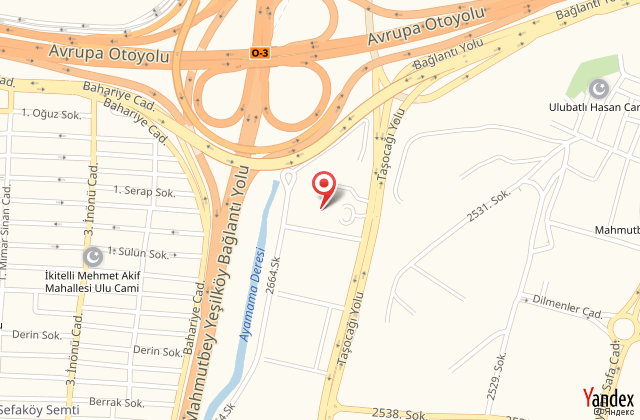 Holiday inn istanbul airport harita, map