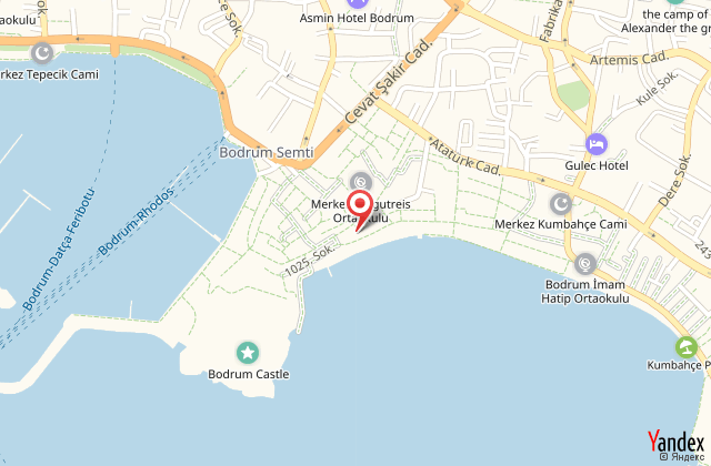 Hotel can bodrum harita, map