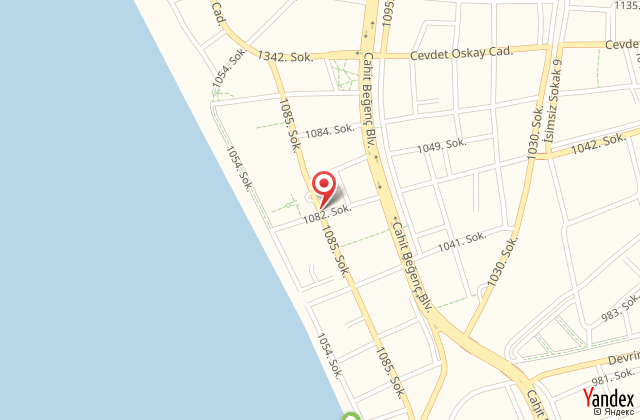 Uras beach hotel harita, map