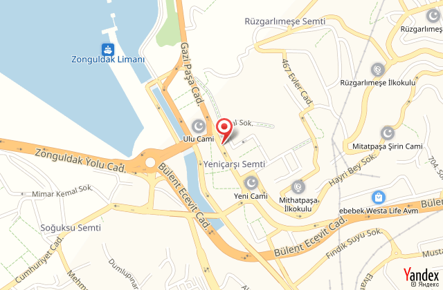 Hotel konak zonguldak harita, map