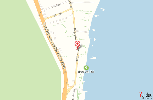 Hotel peker beach harita, map