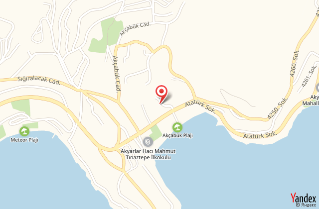 Charm beach hotel harita, map