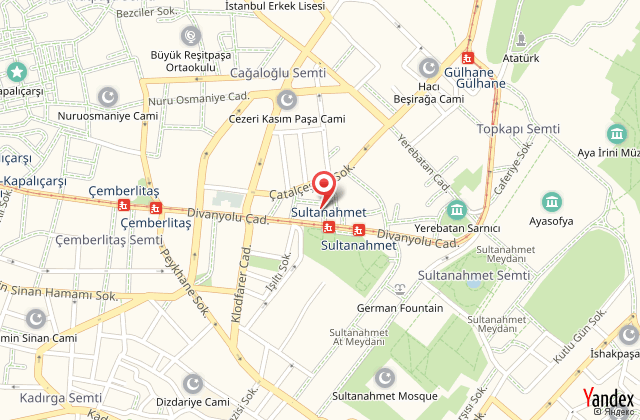 stanbul akdeniz hotel harita, map