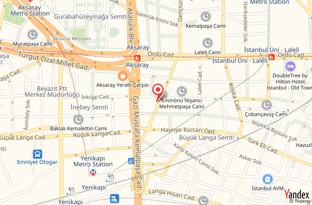 stanbul ephesus hotel harita, map