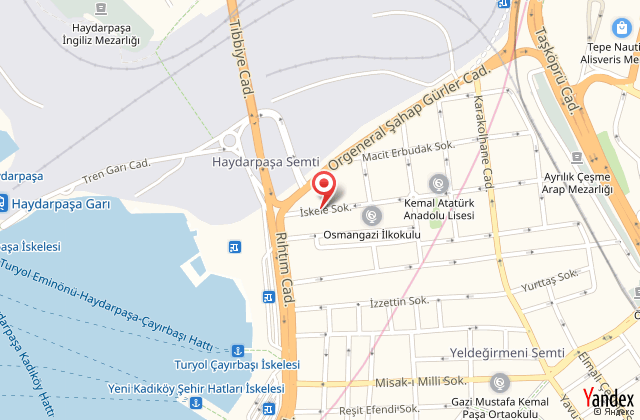 Kadky port hotel harita, map