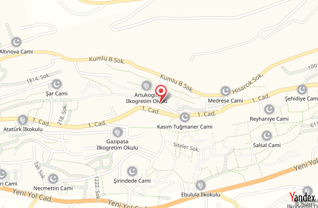 Kadim otel harita, map