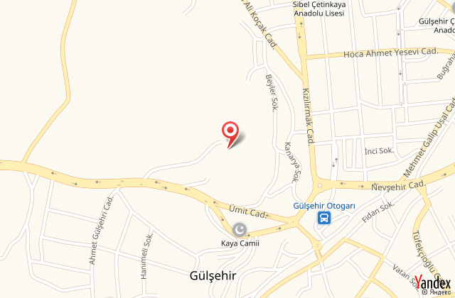 Kapadokya kartal hotel harita, map