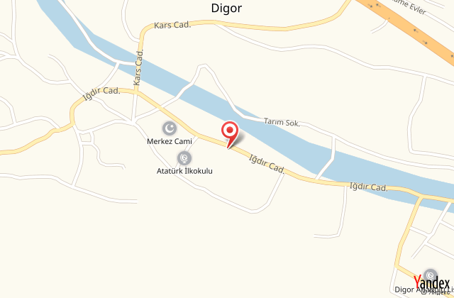 Kars digor retmenevi harita, map