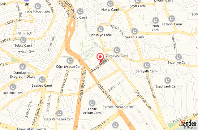 Kazanc otel harita, map