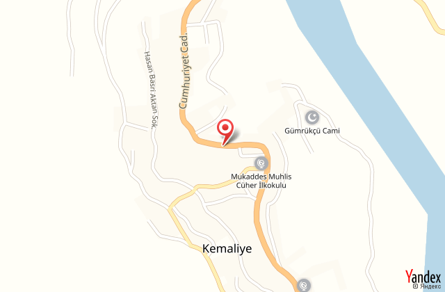 Kemaliye hac mer konuk evi harita, map