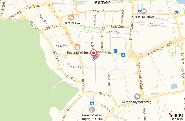 Kemer avrupa hotel harita, map