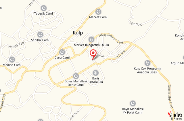 Kulp ozan apart harita, map