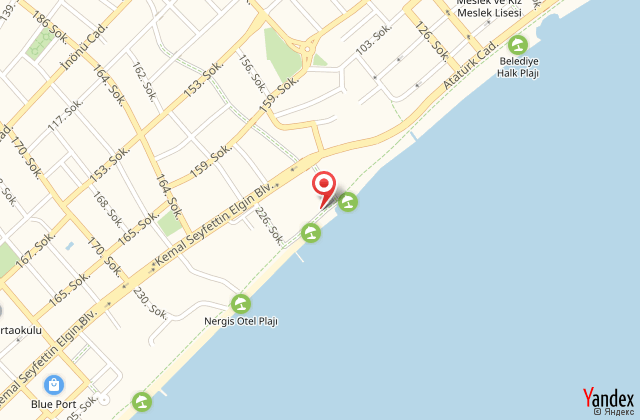 La beirut beach hotel harita, map