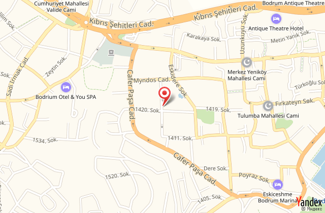 Lakos hotel harita, map