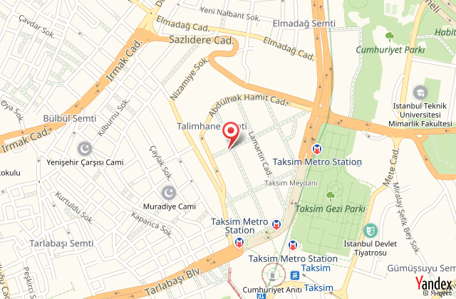 Lares park hotel taksim harita, map