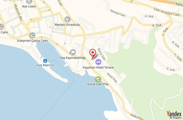 Linda beach hotel harita, map