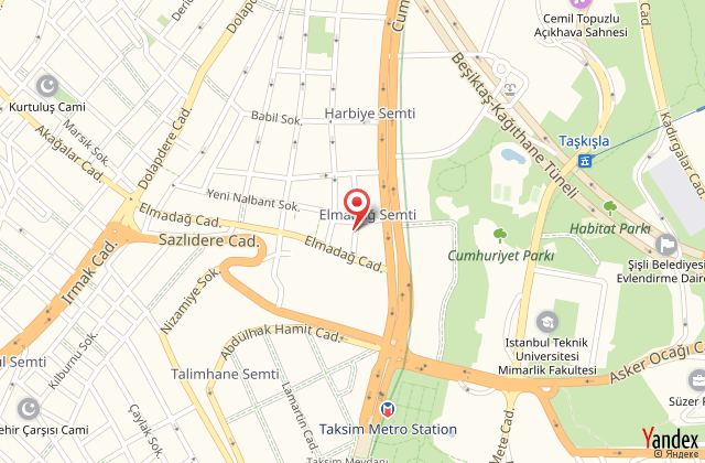 Luce suites taksim harita, map