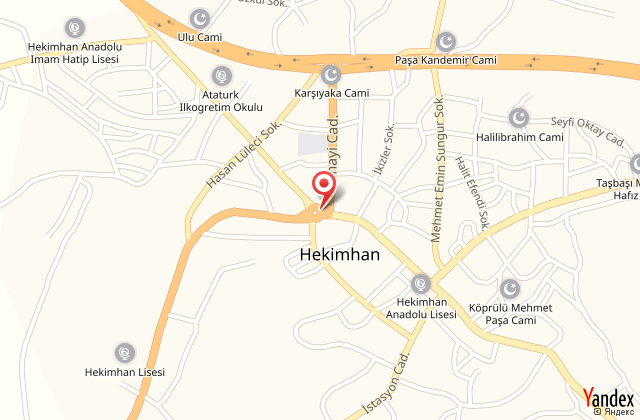 Malatya hekimhan retmenevi harita, map