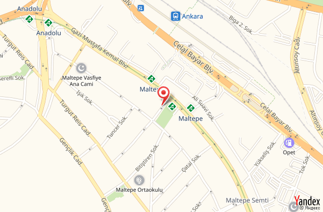 Maltepe otel 2000 harita, map