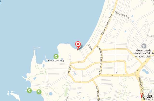 Mart beach hotel harita, map