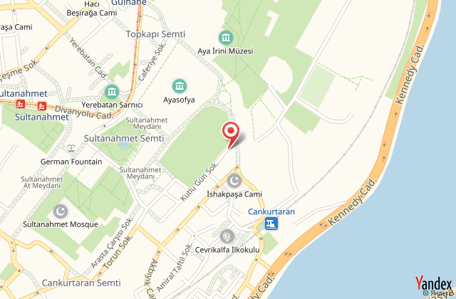 Mavi guest house sultanahmet harita, map