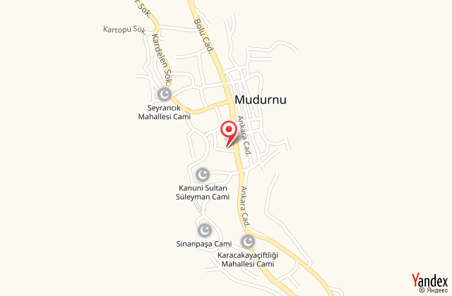 Melek hotels mudurnu harita, map