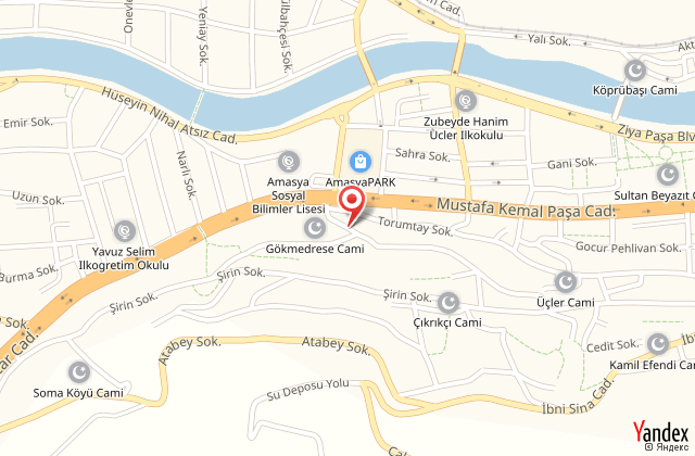 Melis hotel amasya harita, map