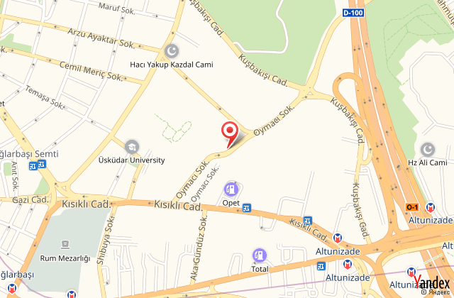 Mercure istanbul altunizade harita, map