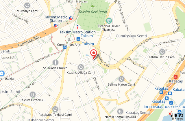 Nisa sultan taksim residence harita, map