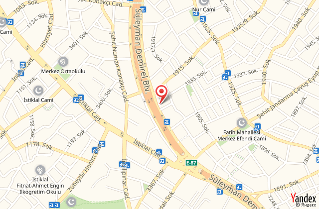 North point hotel denizli harita, map