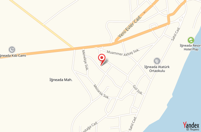 Nur otel ineada harita, map
