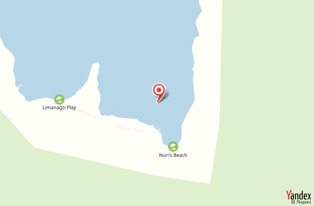 Nuri's beach bungalow harita, map