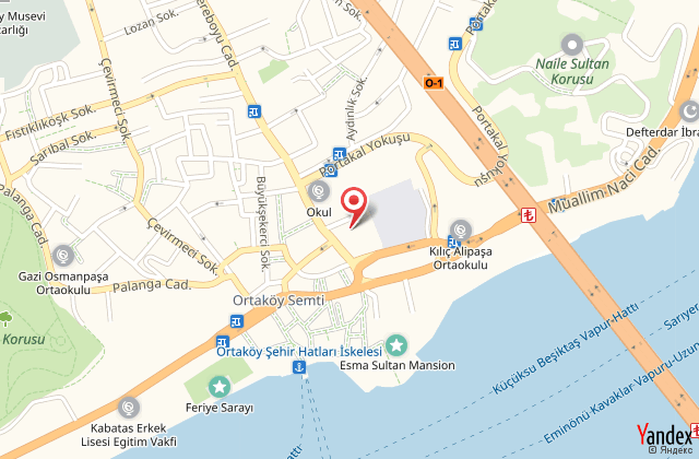 Ortakoy princess hotel harita, map