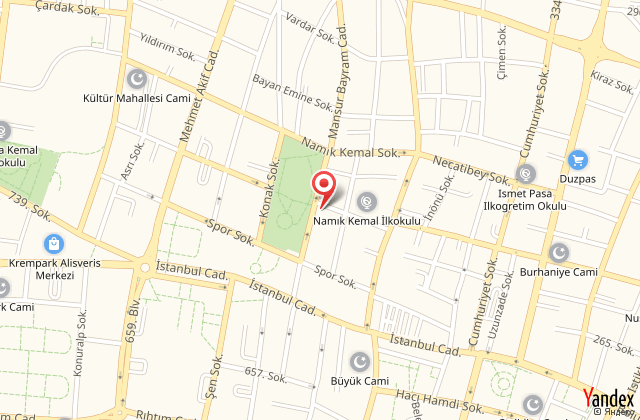 Otel almina park harita, map