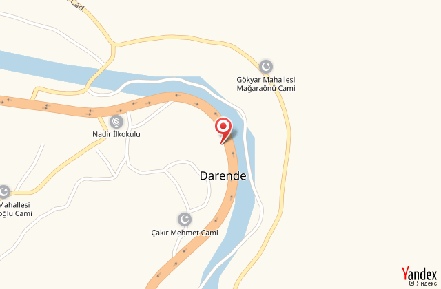 Otel darande harita, map