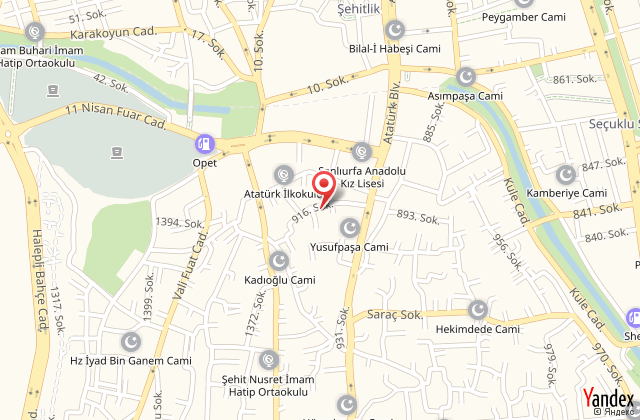 Grand urhay otel harita, map