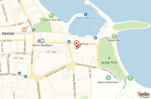 Ozkaymak marina hotel harita, map