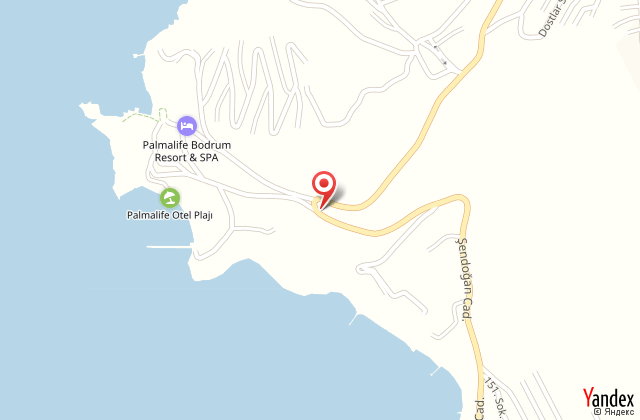 Palmalife bodrum resort & spa harita, map