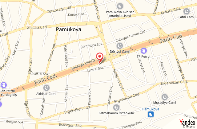 Pamukova ener otel harita, map